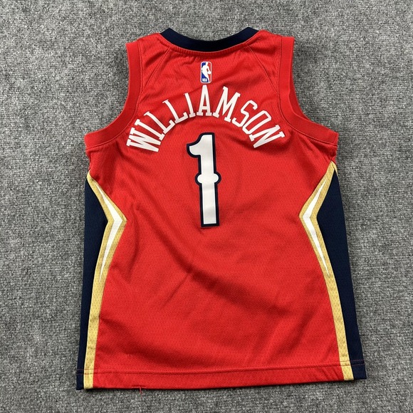 New Orleans Pelicans Jersey Boys Small Red NBA Basketball Nike Zion Williamson 1 - Picture 5 of 8